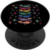 Mid-century Modern Cats 50's 60s Style V Retro Vintage Mid-century Modern Look Cats 50's 60's Style PopSockets PopGrip Adesivo
