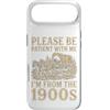 Timeless Era Wit Custodia per iPhone Air Paziente con me, vengo dall'umorismo del carro del 1900