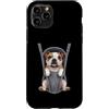 English Bulldog Puppy Lover PS Custodia per iPhone 11 Pro Divertente cucciolo di bulldog inglese in un marsupio. amante dei cani