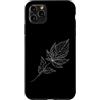 Jimbeels Custodia per iPhone 11 Pro Max Foglia Linia Botanico