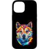 Shiba Inu Puppy Lover PS Custodia per iPhone 15 Shiba Inu Geometrico Pop Art Closeup Ritratto Cucciolo Faccia