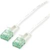 roline recycled material ROLINE RM UTP DataCenter - Cavo patch Cat.6A (classe EA), sottile, 1 m, colore: Bianco