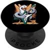 Womens Goose Themed Mens Goose Decor Goo Goose Things - Oca divertente che suona la chitarra Star Rock Roll Goose PopSockets PopGrip Adesivo