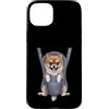 Pomeranian Puppy Lover PS Custodia per iPhone 15 Plus Divertente cucciolo di Pomerania in un marsupio. amante dei cani