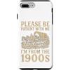 Timeless Era Wit Custodia per iPhone 7 Plus/8 Plus Paziente con me, vengo dall'umorismo del carro del 1900