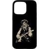 Halloween Retro Vintage Funny Scary Horr Custodia per iPhone 15 Pro Max Leonardo da Vinci Vampire Suonare la Chitarra Italia Storia dell'Arte