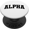 Vintage Distressed Identity Apparel Vintage Alpha Distressed Bold Identità motivazionale PopSockets PopGrip Adesivo