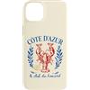 Mediterranean Lifestyle Designs For Wome Custodia per iPhone 14 Plus Costa Azzurra Francia Aragosta Limone Vacanza di viaggio
