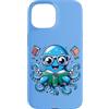 Book Lover Bookworm Reader And Retro Vin Custodia per iPhone 15 Bibliotecario Libro Mare Oceano Calamaro Gigante Lettura Divertente Polpo