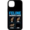 Purrfectly Untrainable Felines Custodia per iPhone 14 Plus Corso di obbedienza felina divertente formazione per gatti