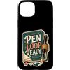 Jimbeels Custodia per iPhone 15 Plus PEN LOOP READY Diario Penna Scrittura