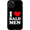Funny Sarcastic Joke Slogan Custodia per iPhone 11 Pro I Love Bald Men
