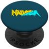 JETC-33 Funny Nausea due colori Giallo/Aqua PopSockets PopGrip Adesivo