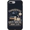 Goth Book Club Apparel Custodia per iPhone 7 Plus/8 Plus Citazione umoristica lettura introversa amante dei libri vintage
