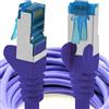 1aTTack.de CAT6 Gigabit Cavo di rete LAN - 1x 10m 1000 Mbit/s - RJ45 viola | 1m 2m 3m 5m 10m, RJ45 alta velocità, cavo Ethernet schermato per gaming, modem, router, PC e switch