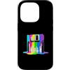 Retro Colorful Paint Vibes Custodia per iPhone 14 Pro Floppy Disk retrò con vernice gocciolante