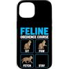 Purrfectly Untrainable Felines Custodia per iPhone 15 Corso di obbedienza felina divertente formazione per gatti