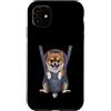 Pomeranian Puppy Lover PS Custodia per iPhone 11 Divertente cucciolo di Pomerania in un marsupio. amante dei cani