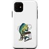 Lakelandwholesale1 Shirt Company Custodia per iPhone 11 Divertente pesce basso che gioca xilofono musicale pesca grafica