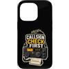 Jimbeels Custodia per iPhone 13 Pro CALLSIGN CHECK FIRST Radioamatore Stazione Microfono