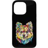 Pomeranian Puppy Lover PS Custodia per iPhone 13 Pro Pomerania Geometrica Pop Art Closeup Ritratto Cucciolo Faccia