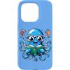 Book Lover Bookworm Reader And Retro Vin Custodia per iPhone 15 Pro Bibliotecario Libro Mare Oceano Calamaro Gigante Lettura Divertente Polpo