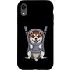 Akita Puppy Lover PS Custodia per iPhone XR Divertente cucciolo di Akita in un marsupio. amante dei cani