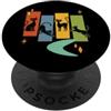 Mid-century Modern Cats 50's 60s Style V Retro Vintage Mid-century Modern Look Cats 50's 60's Style PopSockets PopGrip Adesivo