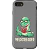 EduEly Studio Shop - Officially Licensed Custodia per iPhone SE (2020) / 7/8 Velocireader - Simpatico dinosauro anni '90, per amanti dei libri di lettura, arte EduEly