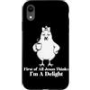 First of All Jesus Thinks I'm A Delight Custodia per iPhone XR Prima di tutto Gesù pensa che io sia una delizia Umorismo di pollo caffè