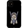 Samoyed Puppy Lover PS Custodia per iPhone 11 Divertente cucciolo di samoiedo in un marsupio. amante dei cani