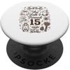 Cozy Birthday Bow Collective Cute The Fall I Turned 15 Accogliente festa di compleanno autunnale PopSockets PopGrip Adesivo