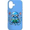 Book Lover Bookworm Reader And Retro Vin Custodia per iPhone 17 Bibliotecario Libro Mare Oceano Calamaro Gigante Lettura Divertente Polpo
