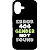 Agender Every Day Custodia per iPhone 17 Errore 404 Genere non trovato - Bandiera divertente dell'orgoglio dell'agenda