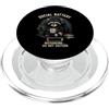 Ironic Introvert Quotes & Gifts Batteria sociale Basso Ricarica Raccoon Caffè Introverso PopSockets PopGrip per MagSafe