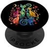 Mid-century Modern Cats 50's 60s Style V Retro Vintage Mid-century Modern Look Cats 50's 60's Style PopSockets PopGrip Adesivo