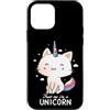 EduEly Studio Shop - Officially Licensed Custodia per iPhone 12 mini Trust Me I'm A Unicorn, simpatico gatto arcobaleno