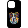 Saint Bernard Puppy Lover PS Custodia per iPhone 14 Pro Max San Bernardo Pop Art Geometrico Closeup Ritratto Cucciolo Faccia