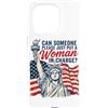 Maglietta Con Bandiera Americana Donna D Custodia per iPhone 15 Pro Femminismo T Shirt Donna American USA Ragazze Bandiera