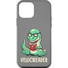 EduEly Studio Shop - Officially Licensed Custodia per iPhone 12 mini Velocireader - Simpatico dinosauro anni '90, per amanti dei libri di lettura, arte EduEly