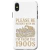 Timeless Era Wit Custodia per iPhone X/XS Paziente con me, vengo dall'umorismo del carro del 1900