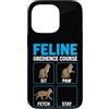 Purrfectly Untrainable Felines Custodia per iPhone 13 Pro Corso di obbedienza felina divertente formazione per gatti