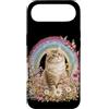 Cute cat with Rainbows and Wildflowers B Custodia per iPhone Air Gatto cottagecore stravagante carino gattino boho ispirato alla natura