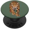 Jaguar Leopard Predator Animal Cartoon Jaguar Gatto Predatore Leopard PopSockets PopGrip Adesivo