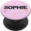 Sophie Figlia Sorella idee regalo di com Sophie - Bellissimo nome con Butterlfies PopSockets PopGrip Adesivo