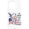 Maglietta Con Bandiera Americana Donna D Custodia per iPhone 15 Pro Femminismo T Shirt Donna American USA Ragazze Bandiera