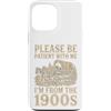 Timeless Era Wit Custodia per iPhone 13 Pro Max Paziente con me, vengo dall'umorismo del carro del 1900