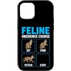 Purrfectly Untrainable Felines Custodia per iPhone 12/12 Pro Corso di obbedienza felina divertente formazione per gatti