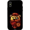 Mehr Meer Sprüche und Designs Custodia per iPhone X/XS Ancora nautica retrò - Orso polare a vela