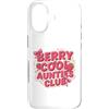 Berry Cool Aunties Club Strawberry Fun Custodia per iPhone 17 Berry Cool Aunties Club, grazioso motivo a righe con fragole